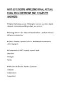 MGT 6311 DIGITAL MARKETING FINAL ACTUAL EXAM 2026 QUESTIONS AND COMPLETE ANSWERS