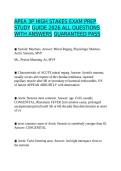APEA 3P High-Stakes Exam Prep 2026 &vert; Complete Verified Questions & Answers &vert; Pathophysiology&comma; Pharmacology & Assessment &vert; Guaranteed Pass Study Guide A&plus;