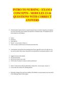 Intro to Nursing Exam 4&colon; Modules 13&ndash;16 Questions with Correct Answers &vert; 2026 Updated PDF