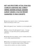 MGT 6615 PROCTORED ACTUAL EXAM 2026 COMPLETE QUESTIONS AND CORRECT VERIFIED ANSWERS DETAILED ANSWERS ALREADY GRADED A PLUS 100 PERCENT GUARANTEED TO PASS CONCEPTS