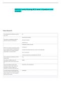 NSG222 Family Nursing KCQ week 5 Questions and  Answers
