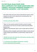 CLC 059 Study Guide EXAM 2026 2027COMPLETE TEST BANK QUESTIONS AND  CORRECT DETAILED ANSWERSGRADED A&plus; &vert;  VERIFIED ANSWERS &vert; JUST RELEASED 