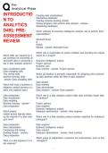 INTRODUCTION TO ANALYTICS D491&colon; PRE-ASSESSMENT REVIEW