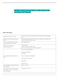 NSG222 Family Nursing Exam 1 peds Study Guide  Questions and Answers