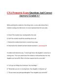 CNA Prometric Exam Questions And Correct Answers&vert; Graded A&plus;