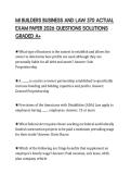 MI BUILDERS BUSINESS AND LAW 370 ACTUAL EXAM PAPER 2026 QUESTIONS SOLUTIONS GRADED A&plus;