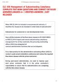 CLC 059 Management of Subcontracting Compliance  COMPLETE TEST BANK QUESTIONS AND CORRECT DETAILED  ANSWERSGRADED A&plus; &vert; VERIFIED ANSWERS &vert; JUST  RELEASED  