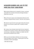 MI BUILDERS BUSINESS AND LAW 370 TEST PAPER 2026 STUDY GUIDE REVIEW