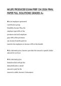 MI LIFE PRODUCER EXAM PREP 134 2026 FINAL PAPER FULL SOLUTIONS GRADED A&plus;