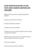 MI LIFE PRODUCER EXAM PREP 134 2026 STUDY GUIDE COMPLETE QUESTIONS AND SOLUTIONS