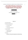 WGU D389 UXM3 Task 2&colon; Professional Communication and Problem Solving with Complete Solution &vert; New Update 2026