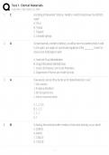 Test 1 Dental Materials &sol; Comprehensive Exam Review &sol; 2026 Study Guide