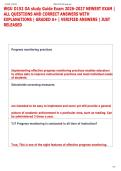 WGU D152 OA study Guide Exam 2026-2027 NEWEST EXAM &vert;  ALL QUESTIONS AND CORRECT ANSWERS WITH  EXPLANATIONS &vert; GRADED A&plus; &vert; VERIFIED ANSWERS &vert; JUST  RELEASED 