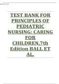Test Bank For Principles of Pediatric Nursing&colon; Caring for Children 7th Edition by Marcia London &vert;&vert;ISBN&colon;9780134257013