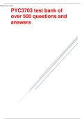 PYC3703 test bank of  over 500 questions and  answers 