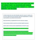 Nurs 310 HESI Review PRACTICE EXAM QUESTIONS 2026 2027 NEWEST EXAM &vert; ALL QUESTIONS AND CORRECT  ANSWERS WITH EXPLANATIONS &vert; GRADED A&plus; &vert; VERIFIED  ANSWERS &vert; JUST RELEASED    