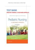 Test Bank For Pediatric Nursing- A Case-Based Approach 2nd Edition by Gannon Tagher&comma; Lisa Knapp&vert; 9781975209063&vert; All Chapters 1-34&vert; LATEST