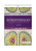 Testbank for Pathophysiology&colon; The Biologic Basis for Disease in Adults and Children 8th Edition Graded A&plus;