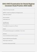 CDCA OSCE Examination for Dental Hygiene Licensure Exam Practice 2026 Guide