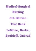 Test Bank for LeMone and Burke&rsquo;s Medical-Surgical Nursing&colon; Clinical Reasoning in Patient Care&comma; 7th Edition by Paula Gubrud &vert; 2026 Updated PDF