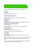 NURS 6635 Final Practice Exam & Correct  Answers &vert; Latest Update 2026 &vert; Graded A&plus;