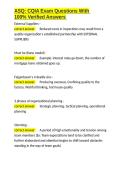 ASQ CQIA Exam Questions With 100- Verified Answers&period;docx