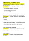 CPSI Course Section 11 Exam Questions With 100- Verified Answers&period;docx