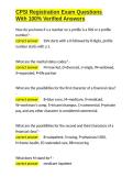 CPSI Registration Exam Questions With 100- Verified Answers&period;docx