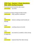 CPSI Test - Section 1 Exam Questions With 100- Verified Answers&period;docx
