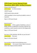 CPSI Exam Course Manual Exam Questions With 100- Verified Answers&period;docx