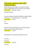 CPSI Exam Questions With 100- Verified Answers&period;docx