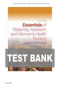Test Bank for Essentials of Maternity&comma; Newborn&comma; and Women's Health Nursing 6th Edition Ricci &vert; Verified Answers &vert; All Chapters &lpar;1-51&rpar; &vert; Updated for 2026
