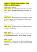 Bio 180 Exam 2 UW Questions With 100- Verified Answers&period;docx