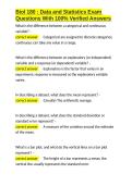 Biol 180 Data and Statistics Exam Questions With 100- Verified Answers&period;docx