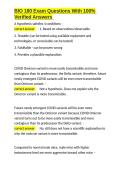 BIO 180 Exam Questions With 100- Verified Answers&period;docx