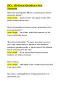 BIOL 180 Exam Questions And Answers&period;docx