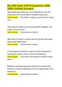 Bio 180 Exam 5 BYUI Questions With 100- Verified Answers&period;docx