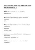 NURS 676 FINAL PAPER 2026 QUESTIONS WITH ANSWERS GRADED A&plus;