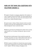 NURS 676 TEST BANK 2026 QUESTIONS WITH SOLUTIONS GRADED A&plus;