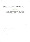  BIOD 171 Exam 6 Study Set WITH 100&percnt; CORRECT ANSWERS