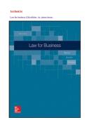 Test Bank for Law for business 12th edition by  james barne&period;latest 2026&period; Complete guide with correct answers&period;