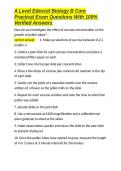 A Level Edexcel Biology B Core Practical Exam Questions With 100- Verified Answers&period;docx