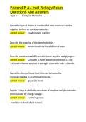 Edexcel B A-Level Biology Exam Questions And Answers&period;docx