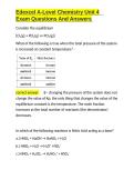 Edexcel A-Level Chemistry Unit 4 Exam Questions And Answers&period;docx