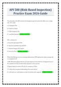 API 580 &lpar;Risk-Based Inspection&rpar; Practice Exam 2026 Guide
