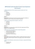 ARPAS Beef Cattle Specialist Practice Exam Questions  and Answers 