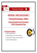 Wilkes NSG 552 Psychopharmacology Exam 1 Questions and correct Answers