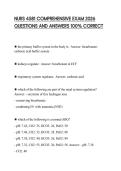 NURS 4581 COMPREHENSIVE EXAM 2026 QUESTIONS AND ANSWERS 100&percnt; CORRECT