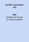 AZ POST Latest Waiver Test Prep &ndash; Arizona Lateral Certification Exam 2026