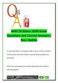 NSG130 Ethics &ndash; 29 Exam Questions & Answers &vert; Patient Rights&comma; Informed Consent&comma; Utilitarianism &vert; 2025&sol;2026 Complete Exam Pack